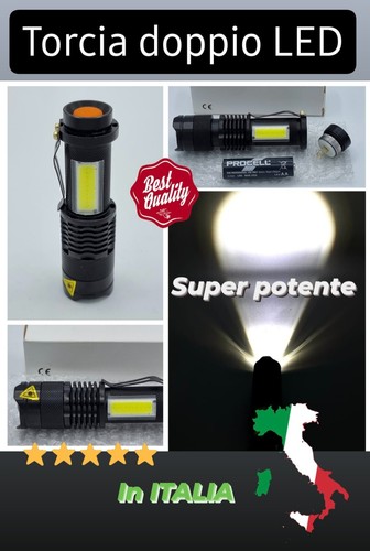 Torcia tascabile doppio - torcia, led
