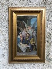 Quadro antico -Natività- dipinto a olio su tela