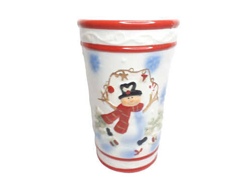 Vaso pupazzo neve natalizio - di,