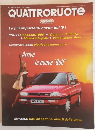 Quattroruote gennaio 1991 - quattroruote,