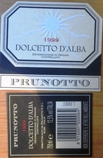 Wine label ITALY PRUNOTTO