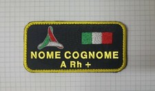 PATCH TOPPA - PROTEZIONE CIVILE PERSONALIZZABILE NOME  -  con STRAPPO 10cm X 5cm