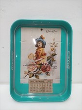 Coca-Cola vassoio rettangolare Calendario Ganuray 1891 collezione Pubblicitario 