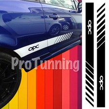 Strisce Adesive Opel Corsa OPC Adesivi PRESPAZIATI Fasce Tuning TUO TESTO DECAL