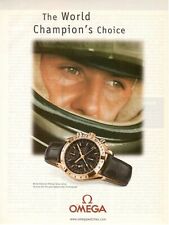 MICHAEL SCHUMACHER OMEGA OROLOGIO Speedmaster chronograph 1 pagina Pubblicità