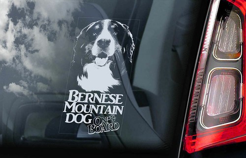 Adesivo auto cane montagna