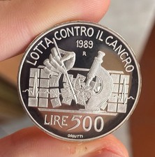 500 LIRE 1989 LOTTA CONTRO IL