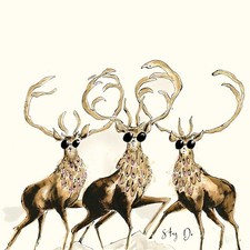 20 tovaglioli cervo divertente