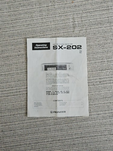 Orig pioneer 202 - pioneer, sx-202