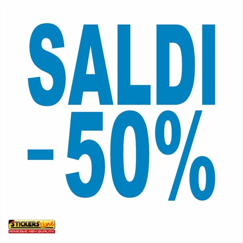 Adesivo saldi vetrina - saldi,