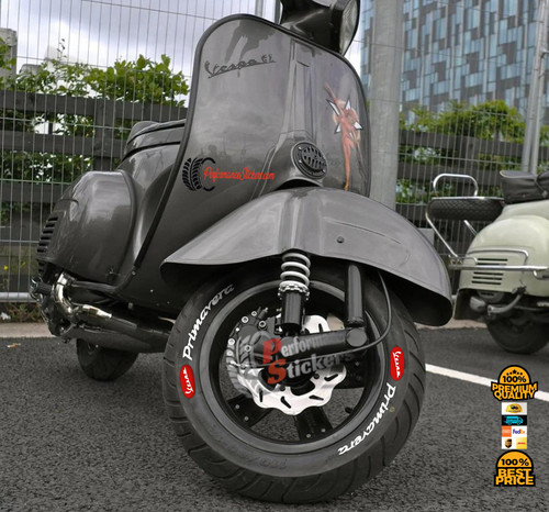 Tire lettering fit vespa - tire,