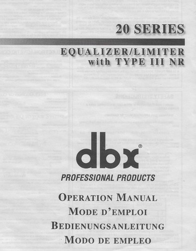 Dbx prodotti professionali - prodotti,