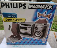 NUOVO! Philips FW-72C Mini impianto stereo hi fi telecomando CD CASSETTA RADIO 2001