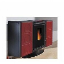 STUFA A PELLET DAL ZOTTO FRIDA 8KW 200 MT CANALIZZATA COLORE BORDEAUX OFFERTA