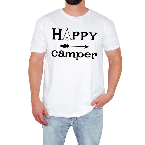 Happy camper mens - happy,