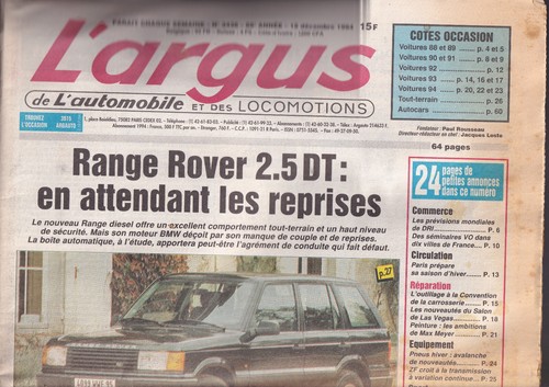 Argus 3436 range - n°3436,
