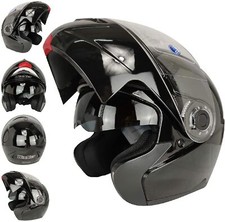 Casco modulare apribile nero