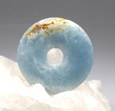 Aragonite BLAU Ciondolo Donut