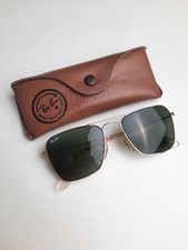 B&L Ray-Ban made in USA vintage Caravan 52-16 arista gold plated sunglasses