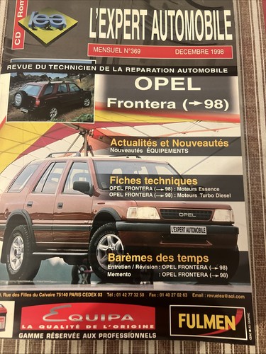 Revue technique opel frontera - opel,