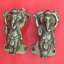 Maniglia per porta Lord Ganesha stile vittoriano fatta a mano ottone cassetto finestra pomello estraibile