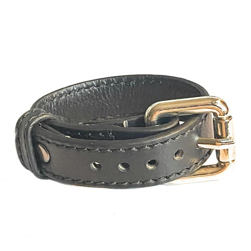 Bracciale pelle nero - bracciale, da