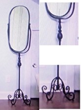 Specchiera  da terra in ferro