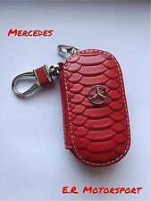 Portachiavi in ecopelle Rosso