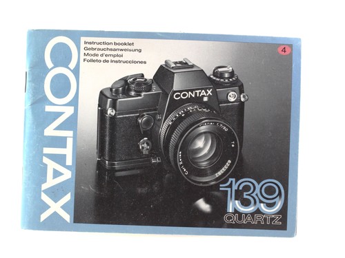 Manuale contax 139 quartz - manuale,