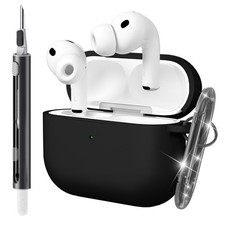 Seltureone Custodia per AirPods Pro 3 (2025) con Portachiavi e Kit di Pulizia