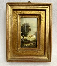 antico quadro olio su tela