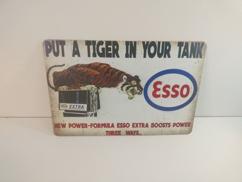 Insegna latta esso - insegna, put
