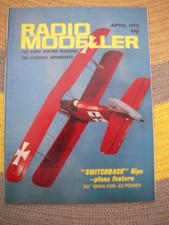 Radio Modeller Magazine Aprile 1978 no piani omaggio Switchback Bipe caratteristica articolo
