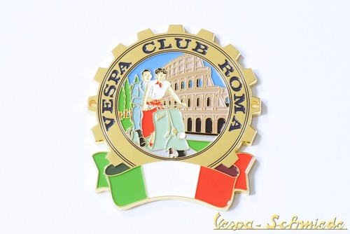 Targa metallo vespa club - "vespa,