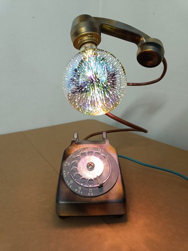 Telefono lampada vintage - telefono,