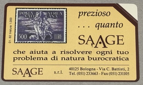Scheda telefonica saage - *,