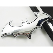 ADESIVO AUTO BATMAN ARGENTO 3D