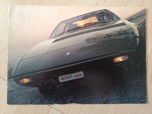 Brochure maserati khamsin - maserati,