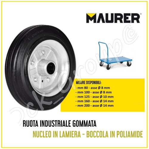 Ruota ruote industriali gomma - ruote,
