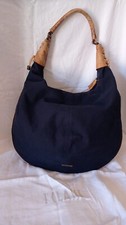 Alviero Martini 1 CLASSE borsa grande Spalla Mezzaluna Blu -Usata