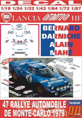 Decal lancia stratos - stratos, hf