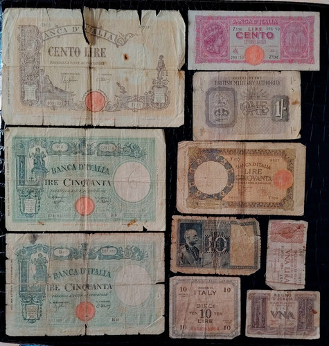 Lotto banconote regno italia - lotto,