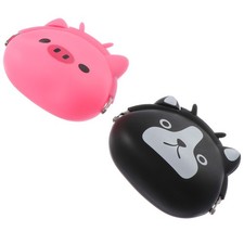  2 Pcs Portamonete in Silicone Portafoglio Piccolo Borsa Di Cambio