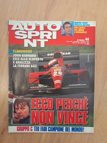 Autosprint 1991 ferrari 643 - 1991,