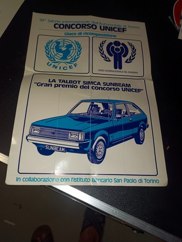 Vecchio adesivo unicef - adesivo, talbot
