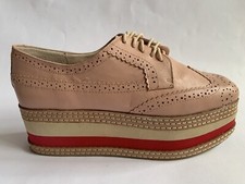 Jeffrey Campbell Berliner Platform Oxford Zeppa 39 Rosa in pelle N.39