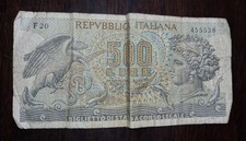 BANCONOTA 500 CINQUECENTO LIRE 1970 REPUBBLICA ITALIANA