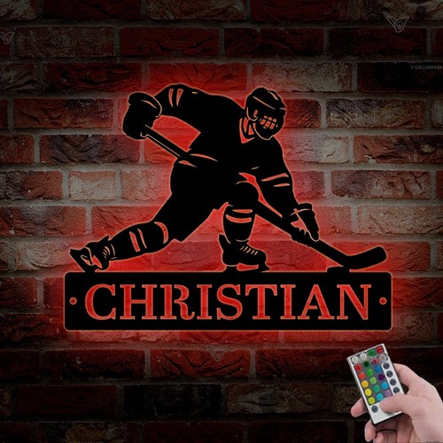 Insegna personalizzata hockey - insegna,