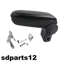 Bracciolo Portaoggetti Specifico Ecopelle Nera Per VW Golf 4 Bora Audi A3