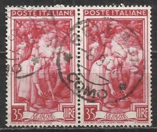 Italia al lavoro 35 lire Ruota 1 SA - coppia - BELLAGIO (COMO) 8-9-52